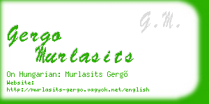 gergo murlasits business card